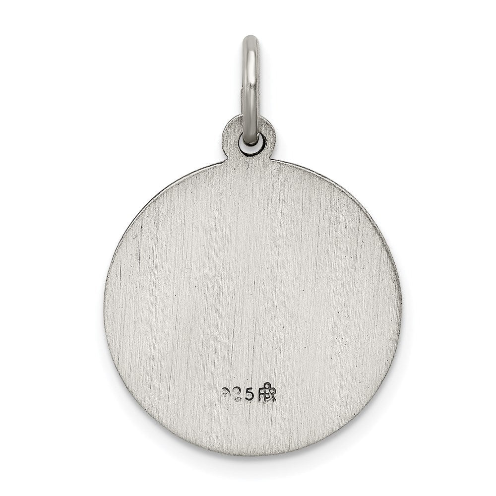 Sterlingsilber Antikisiert Saint Luke Medaille