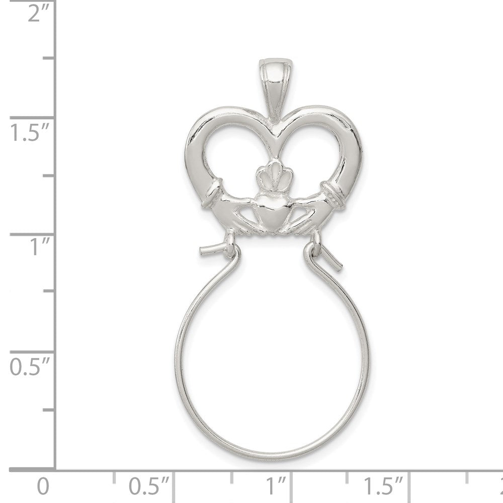 Sterlingsilber Claddagh Charm Halter