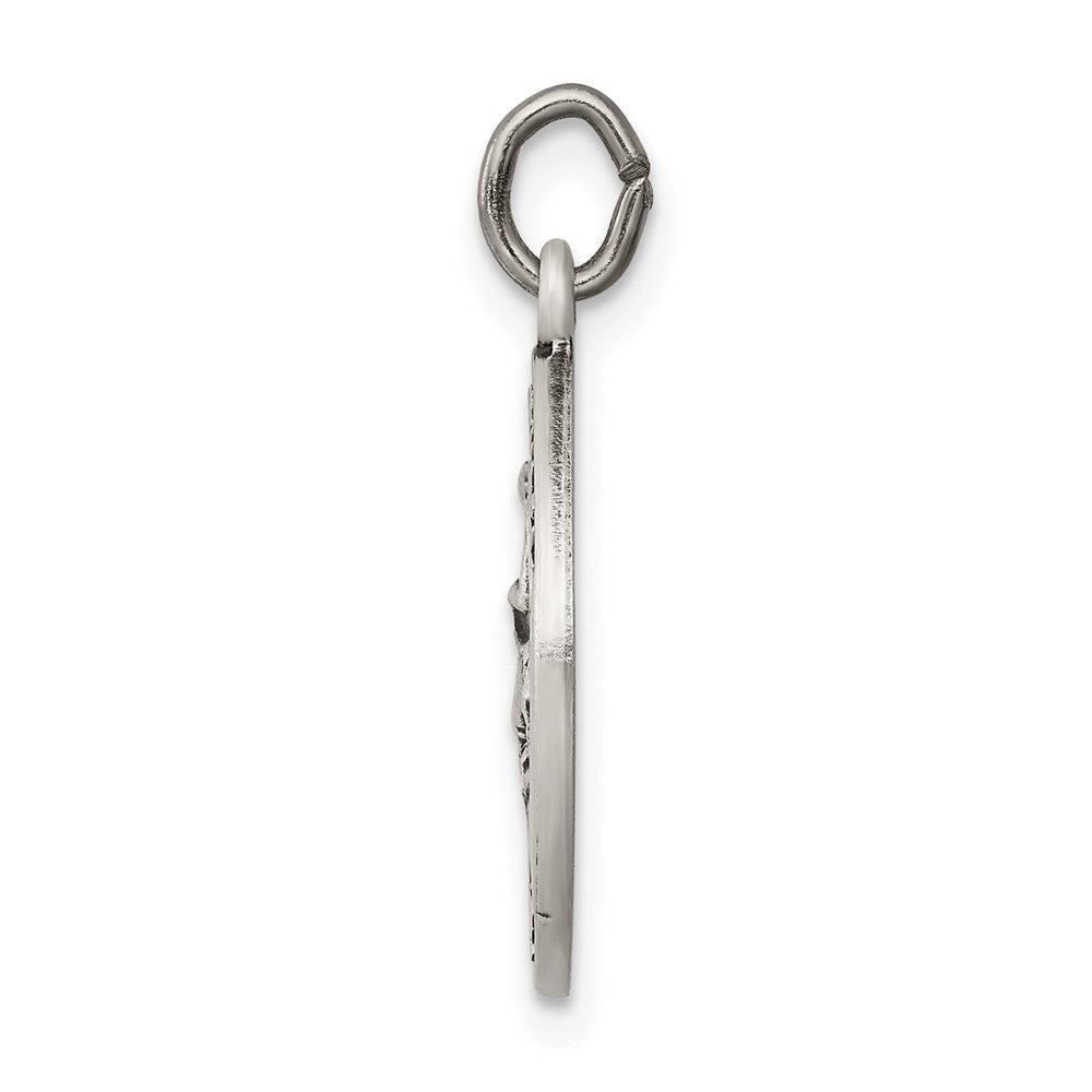 Sterlingsilber Antikisiert Saint Michael Medaille
