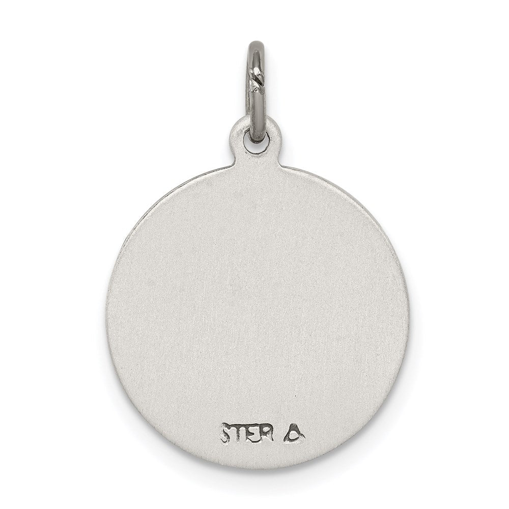 Sterlingsilber Antikisiert Saint Michael Medaille
