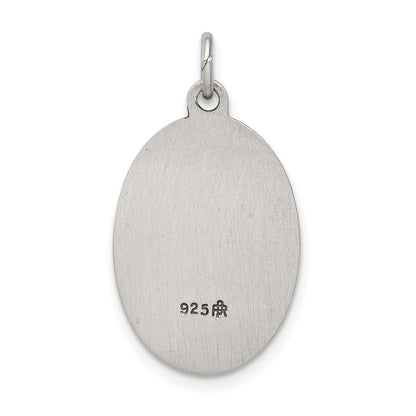 Sterlingsilber Antikisiert Saint Anthony Medaille