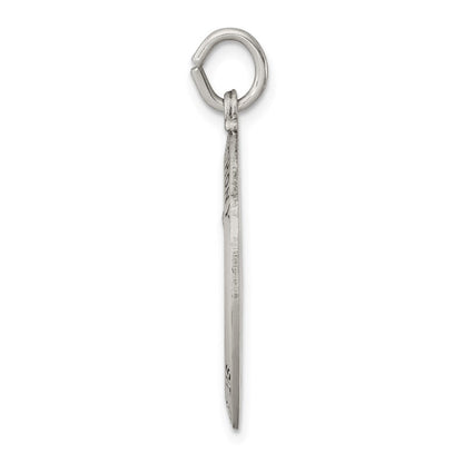 Sterlingsilber Antikisiert Saint Anthony Medaille