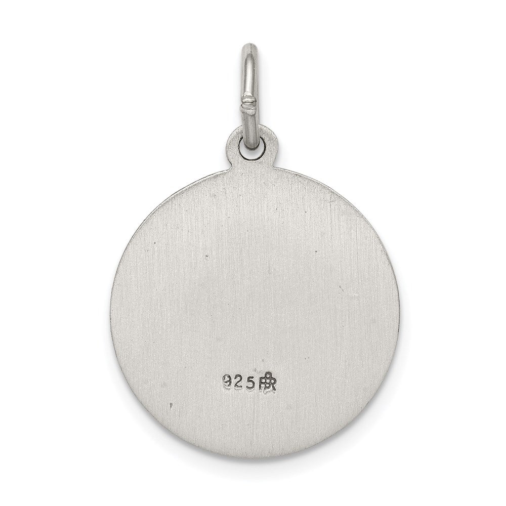 Sterlingsilber Antikisiert Saint Anne Medaille