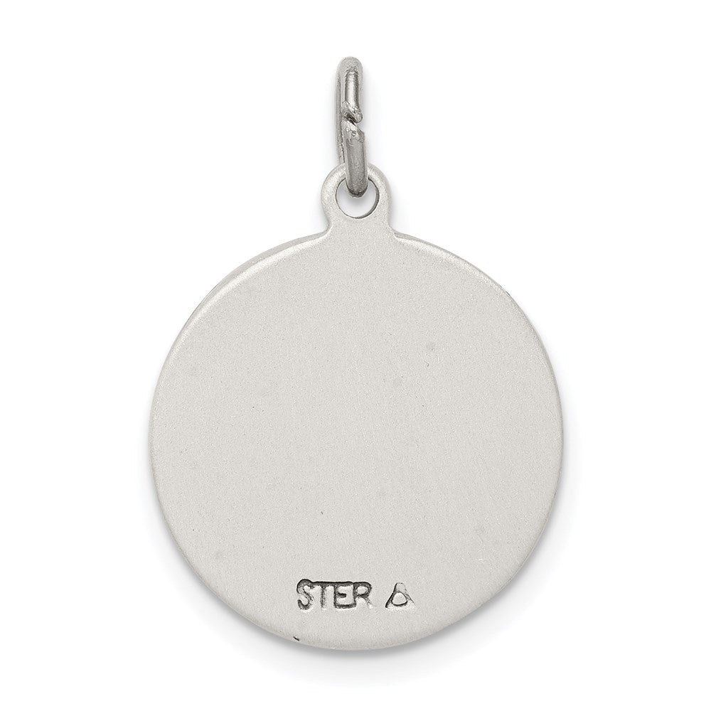 Sterlingsilber Antikisiert Saint Anne Medaille