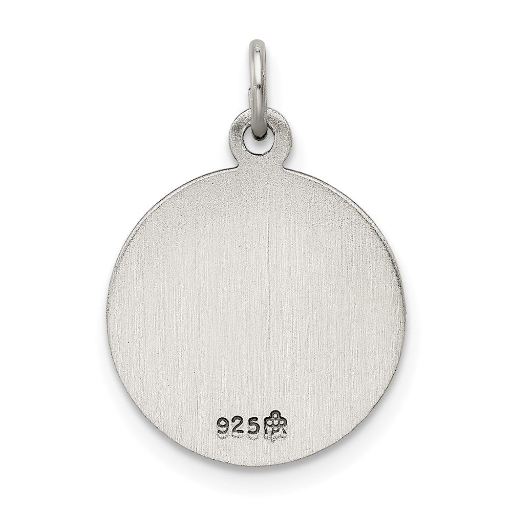 Sterlingsilber Antikisiert Saint Florian Medaille
