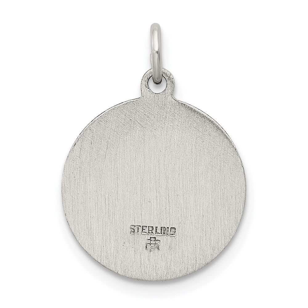 Sterlingsilber Antikisiert Saint Franziskus Medaille