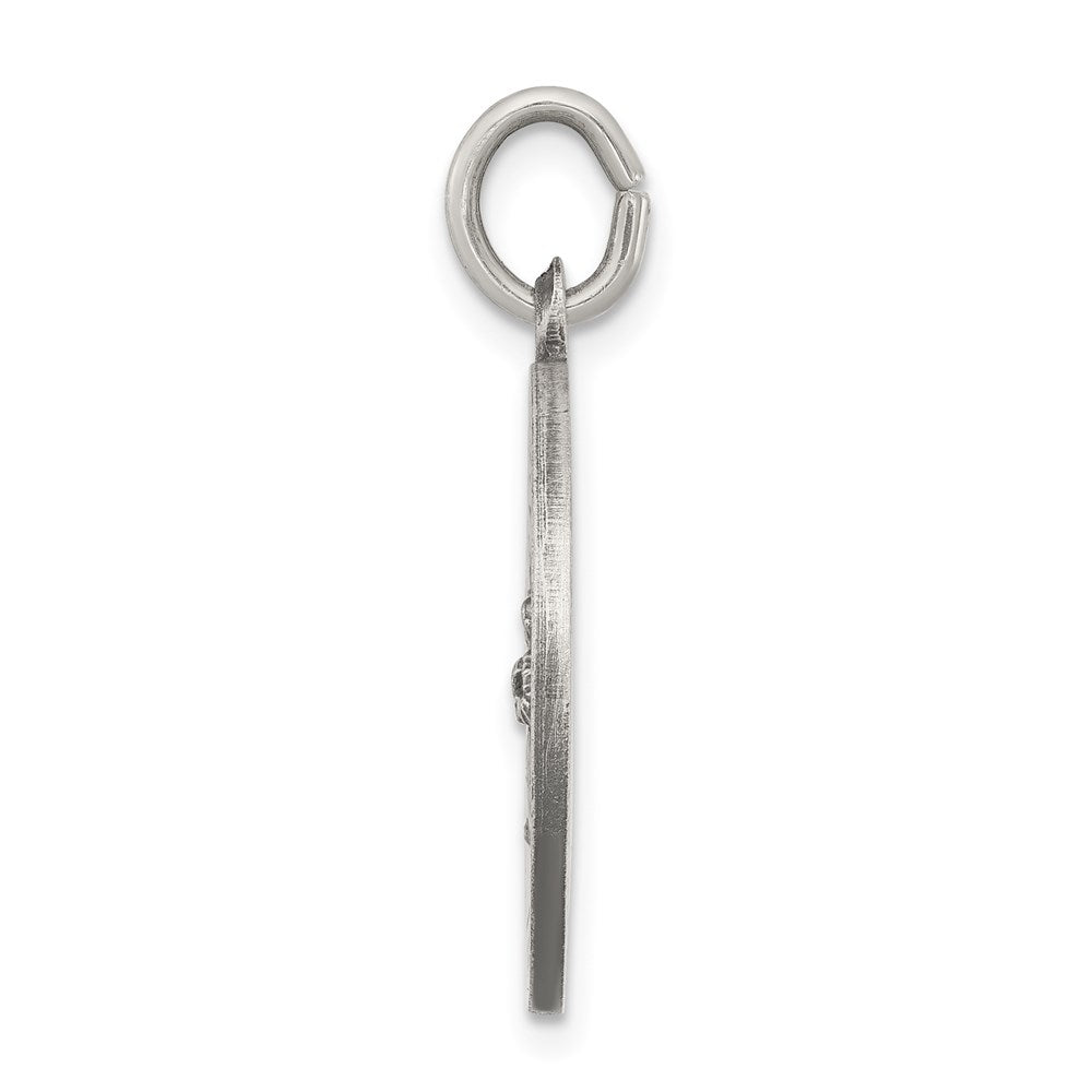 Sterlingsilber Antikisiert Saint Franziskus Medaille