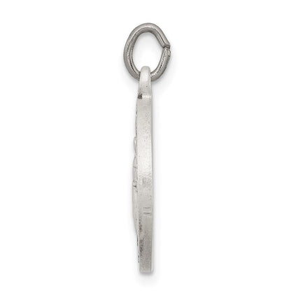 Sterlingsilber Antikisiert Saint Franziskus Of Assisi Medaille