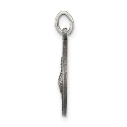 Sterlingsilber Antikisiert Saint Franziskus Of Assisi Medaille