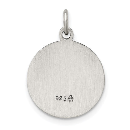 Sterlingsilber Antikisiert Saint Franziskus Of Assisi Medaille