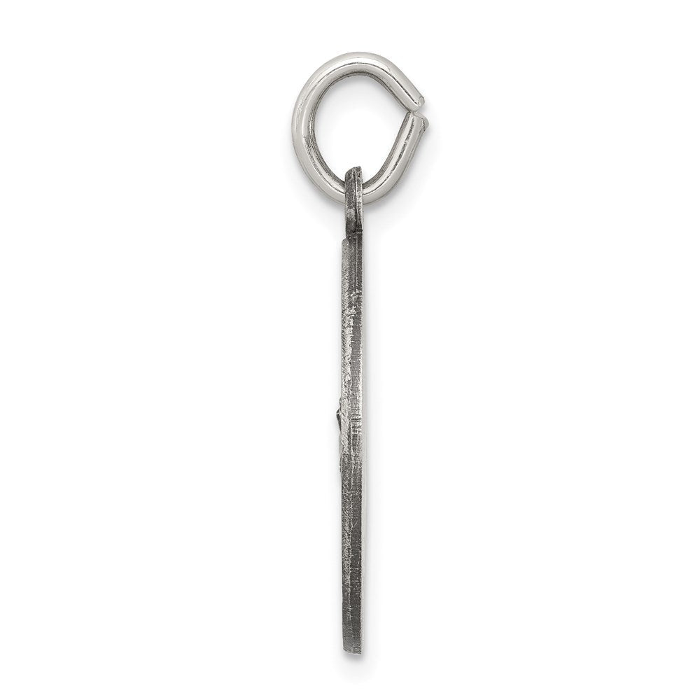 Sterlingsilber Antikisiert Saint George Medaille