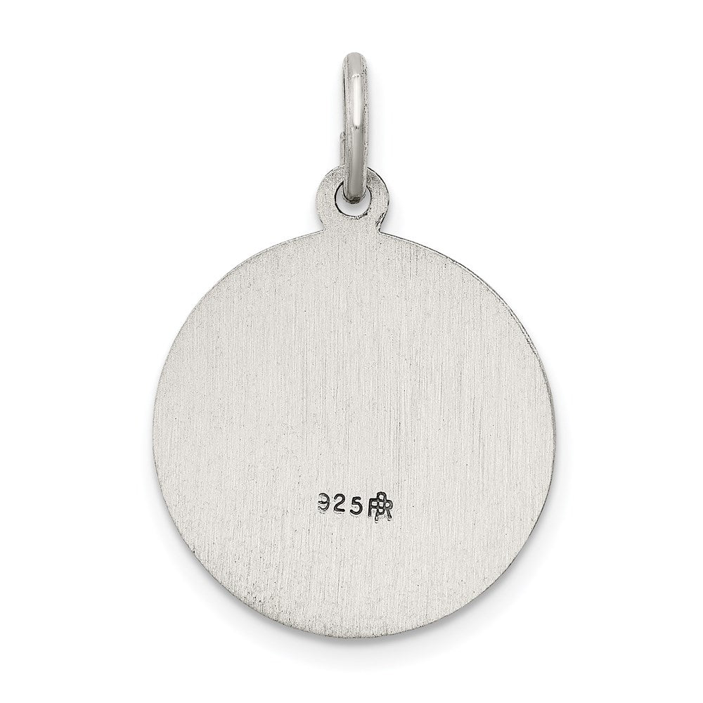 Sterlingsilber Antikisiert Saint George Medaille