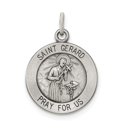 Sterlingsilber Antikisiert Saint Gerard Medaille