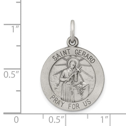 Sterlingsilber Antikisiert Saint Gerard Medaille
