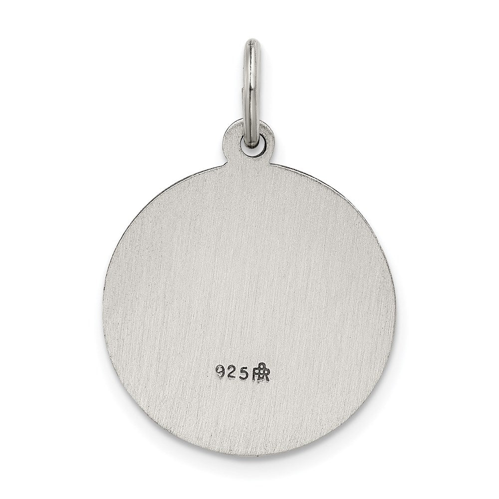 Sterlingsilber Antikisiert Saint John The Baptist Medaille