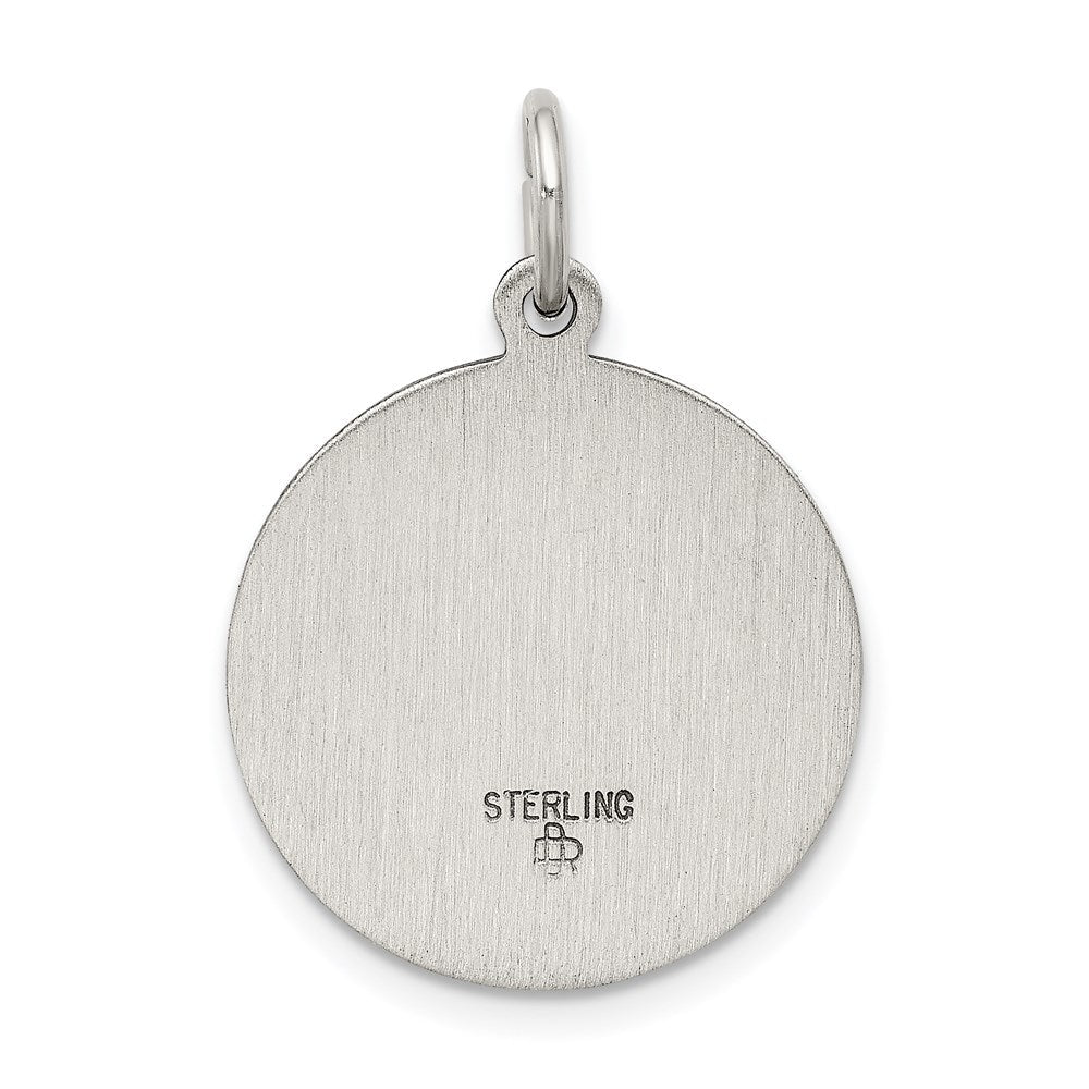 Sterlingsilber Antikisiert Saint John The Baptist Medaille