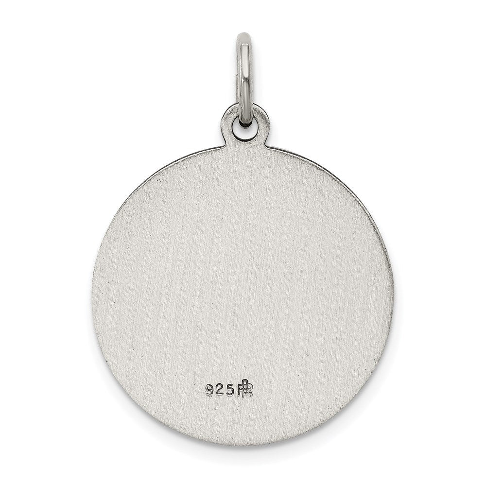 Sterlingsilber Antikisiert Saint John The Baptist Medaille
