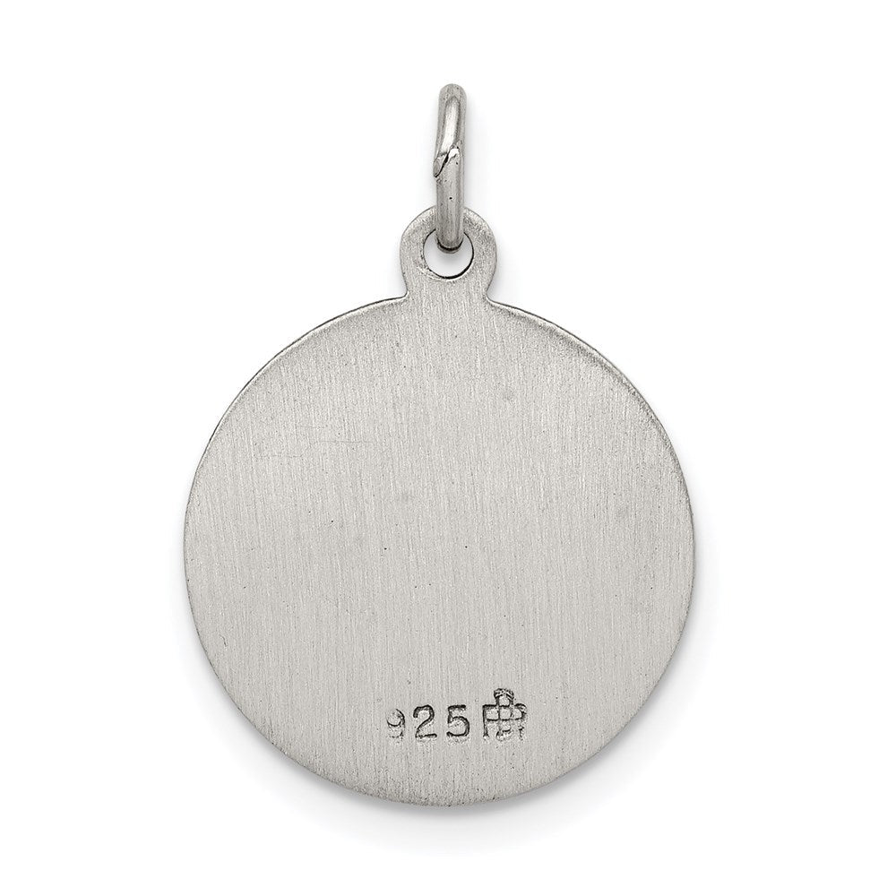 Sterlingsilber Antikisiert Saint Mark Medaille