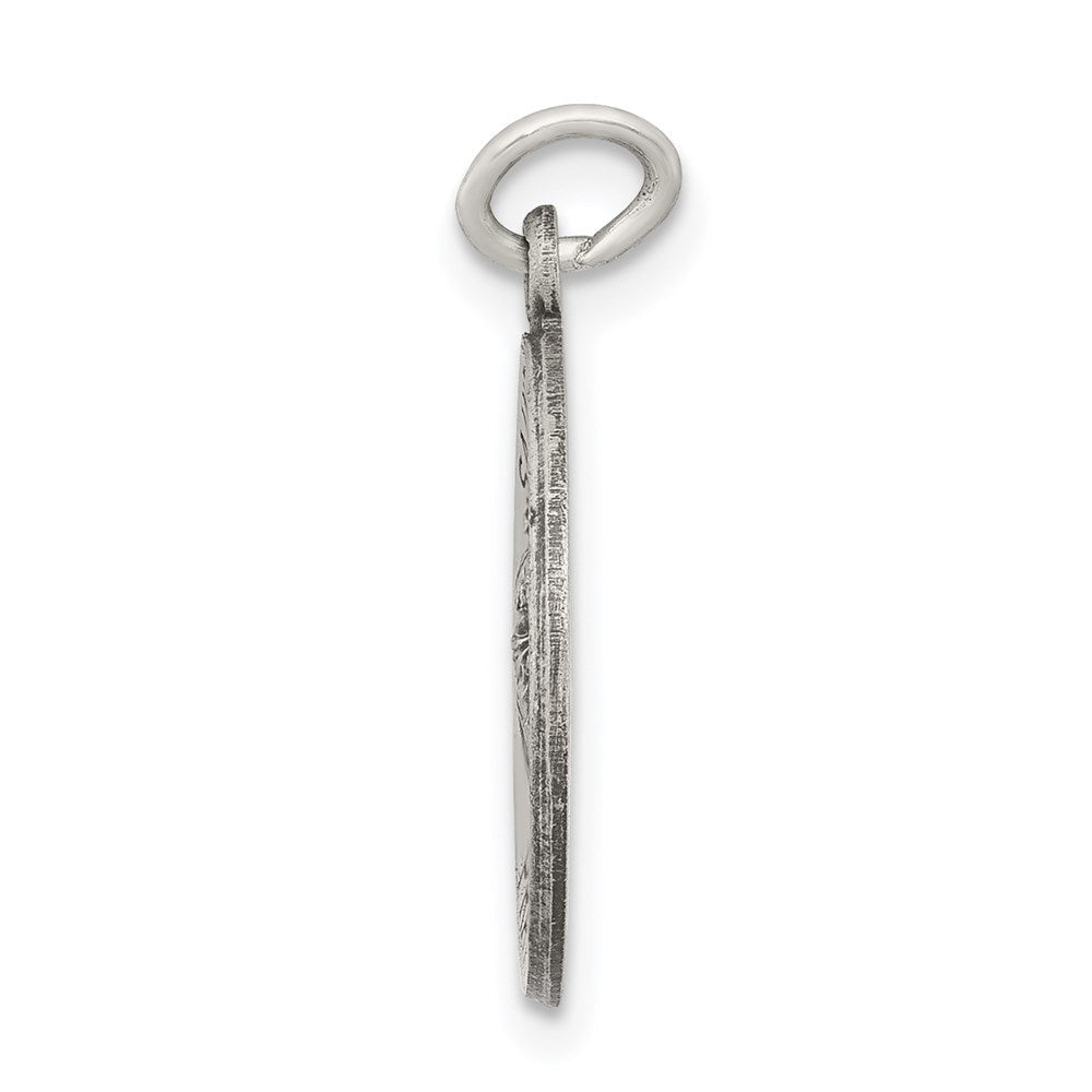 Sterlingsilber Antikisiert Saint Martha Medaille