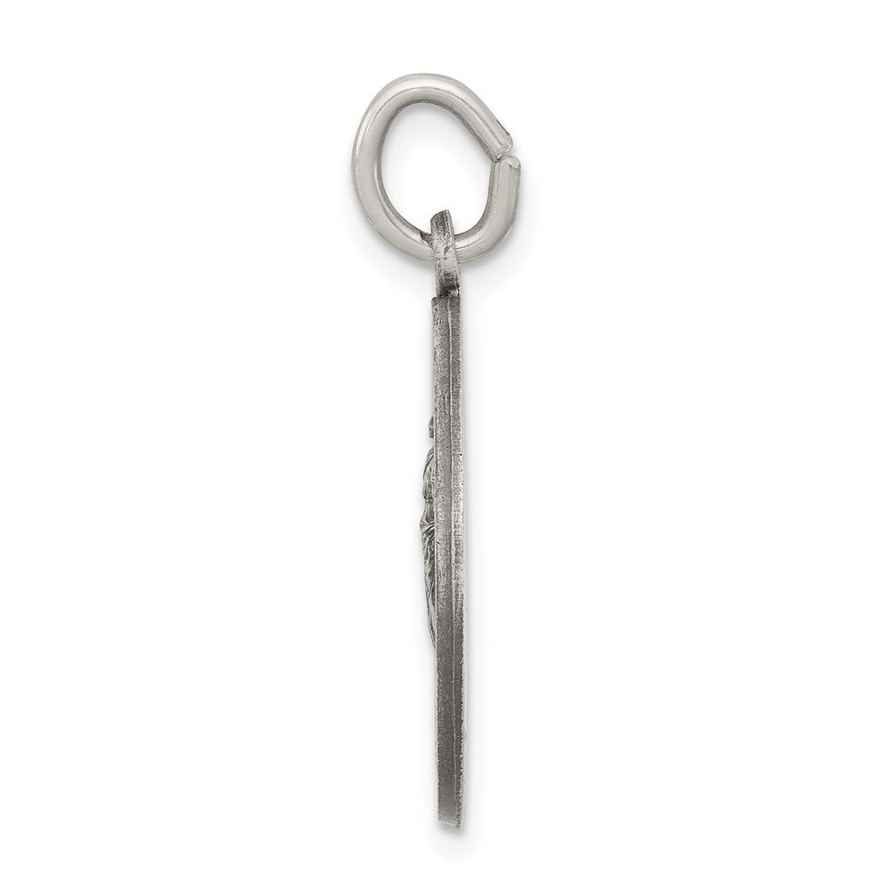 Sterlingsilber Antikisiert Saint Martha Medaille