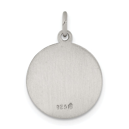 Sterlingsilber Antikisiert Saint Matthew Medaille