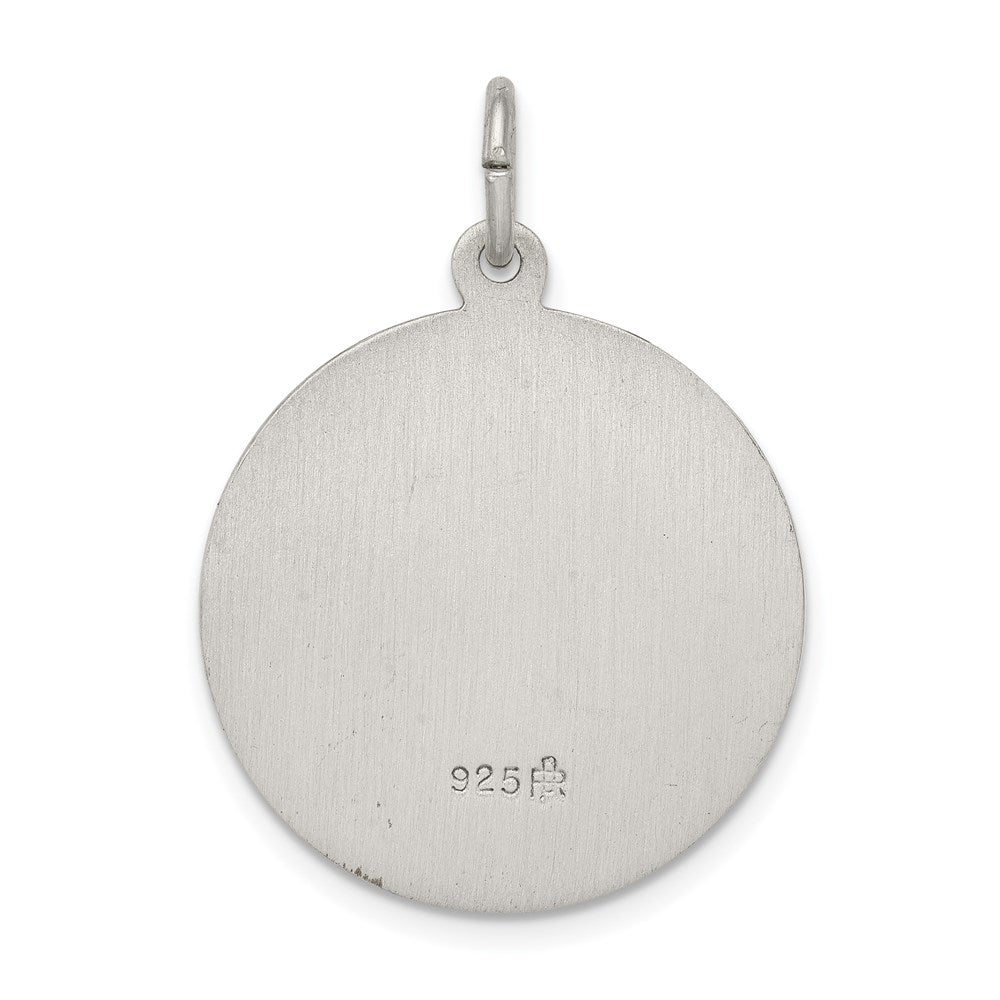 Sterlingsilber Antikisiert Saint Matthew Medaille