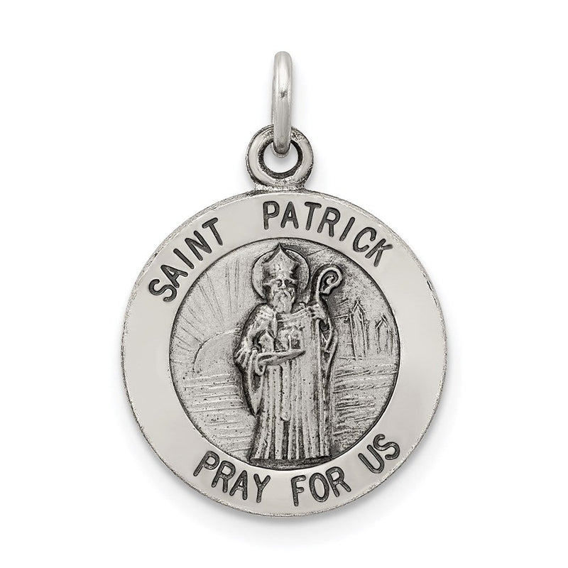 Sterlingsilber Antikisiert Saint Patrick Medaille