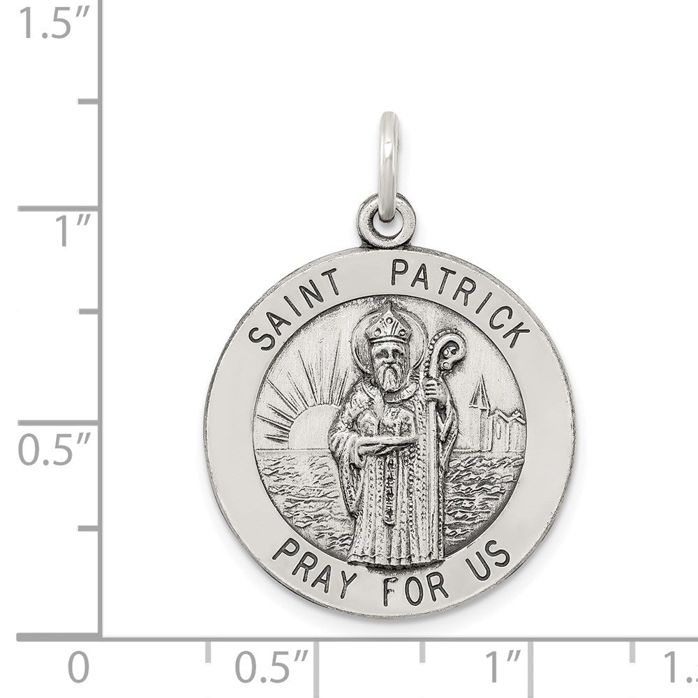 Sterlingsilber Antikisiert Saint Patrick Medaille