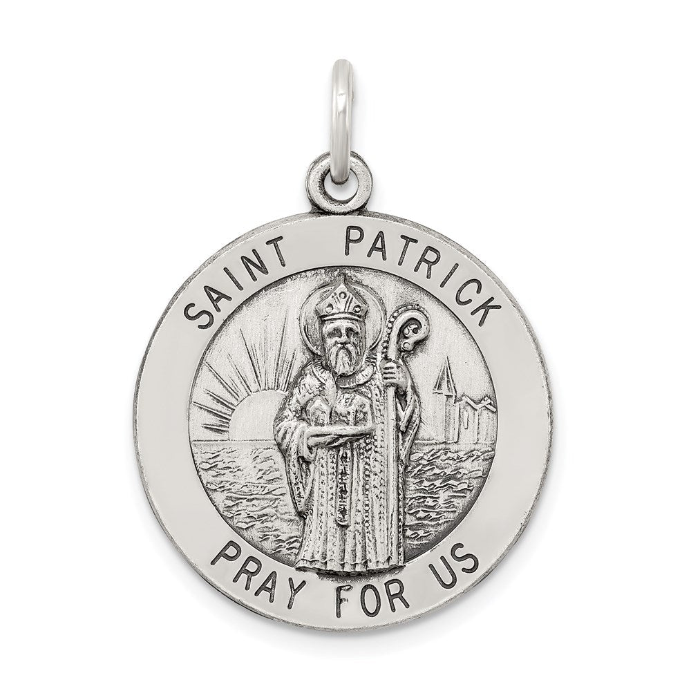 Sterlingsilber Antikisiert Saint Patrick Medaille