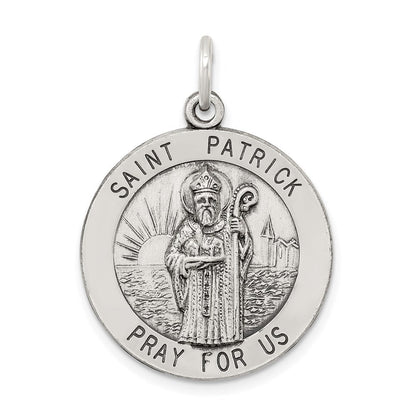 Sterlingsilber Antikisiert Saint Patrick Medaille