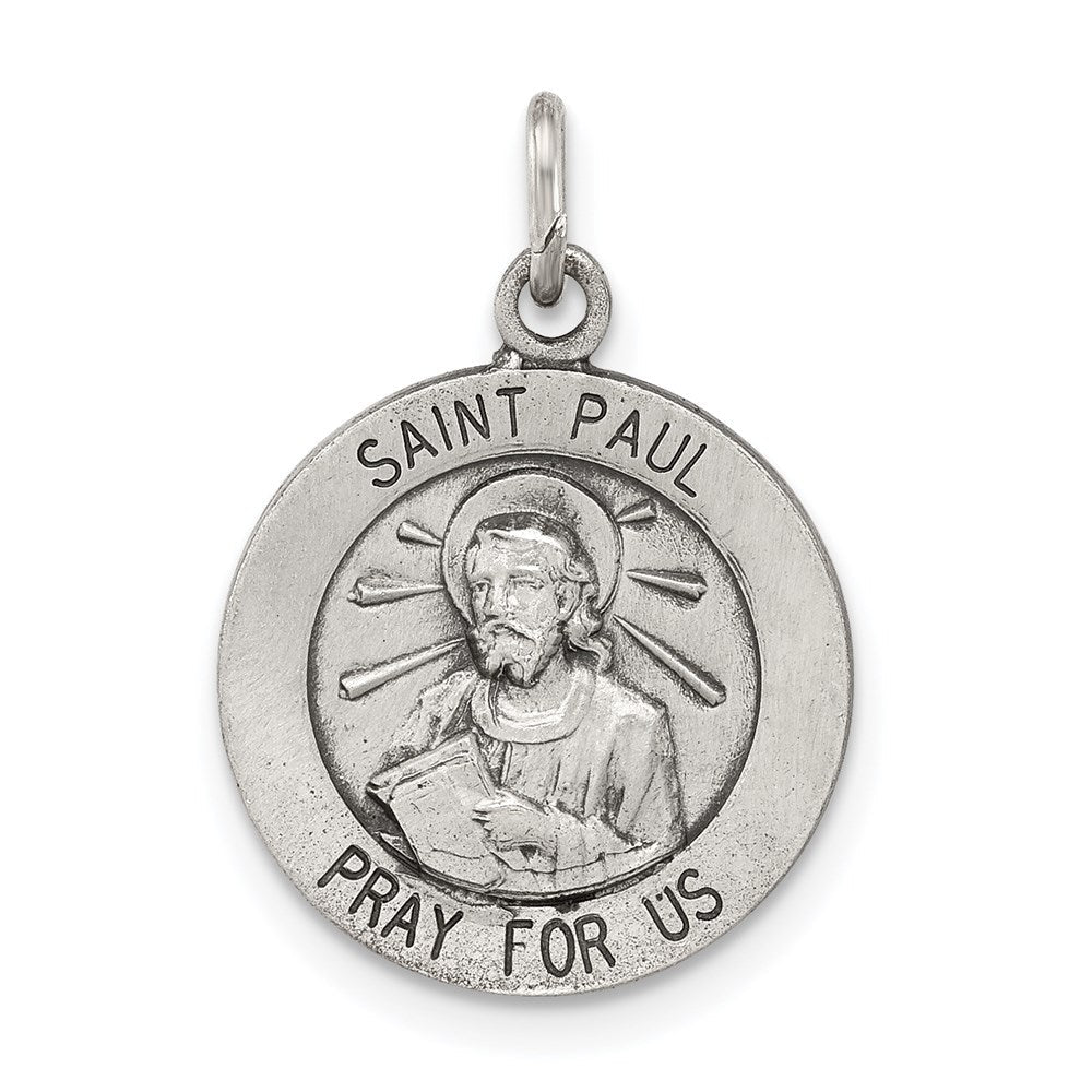 Sterlingsilber Antikisiert Saint Paul Medaille