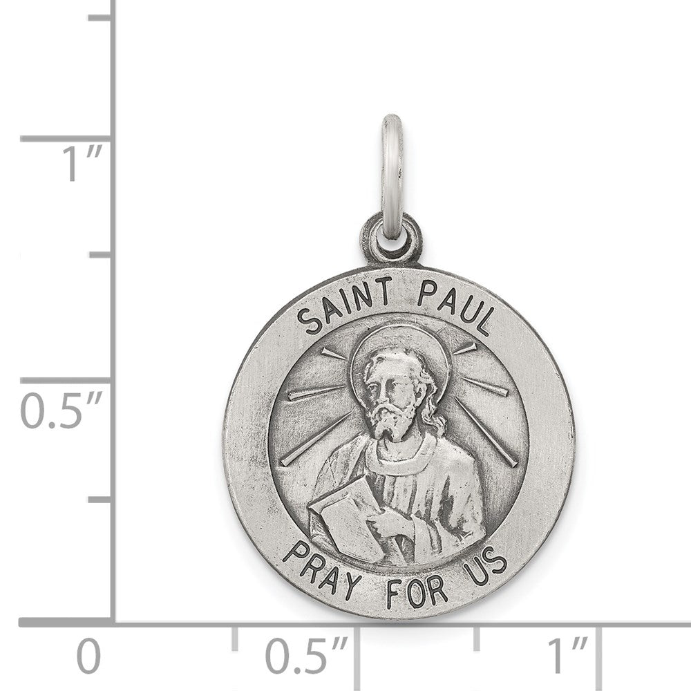 Sterlingsilber Antikisiert Saint Paul Medaille