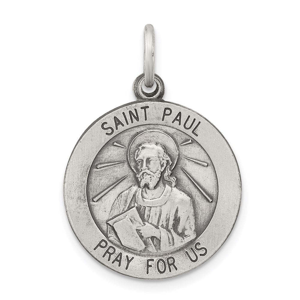 Sterlingsilber Antikisiert Saint Paul Medaille