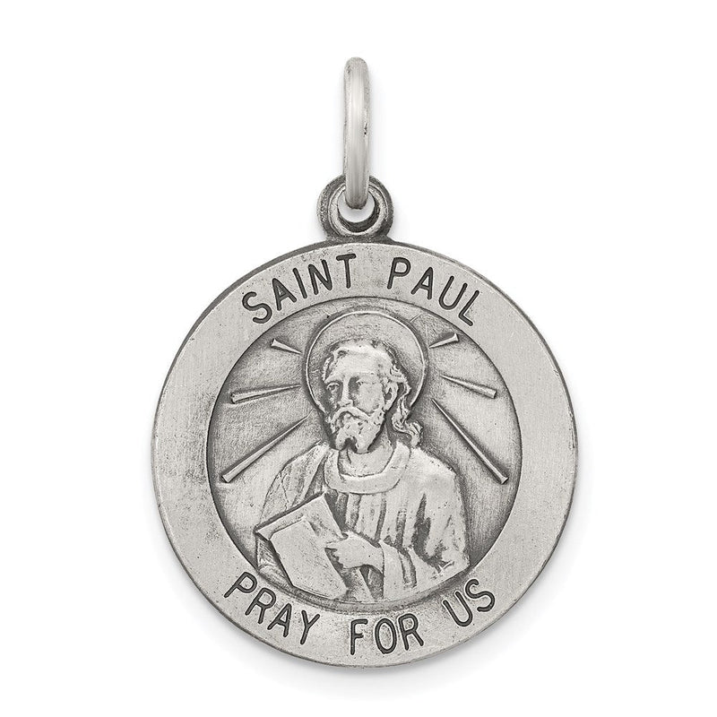 Sterlingsilber Antikisiert Saint Paul Medaille