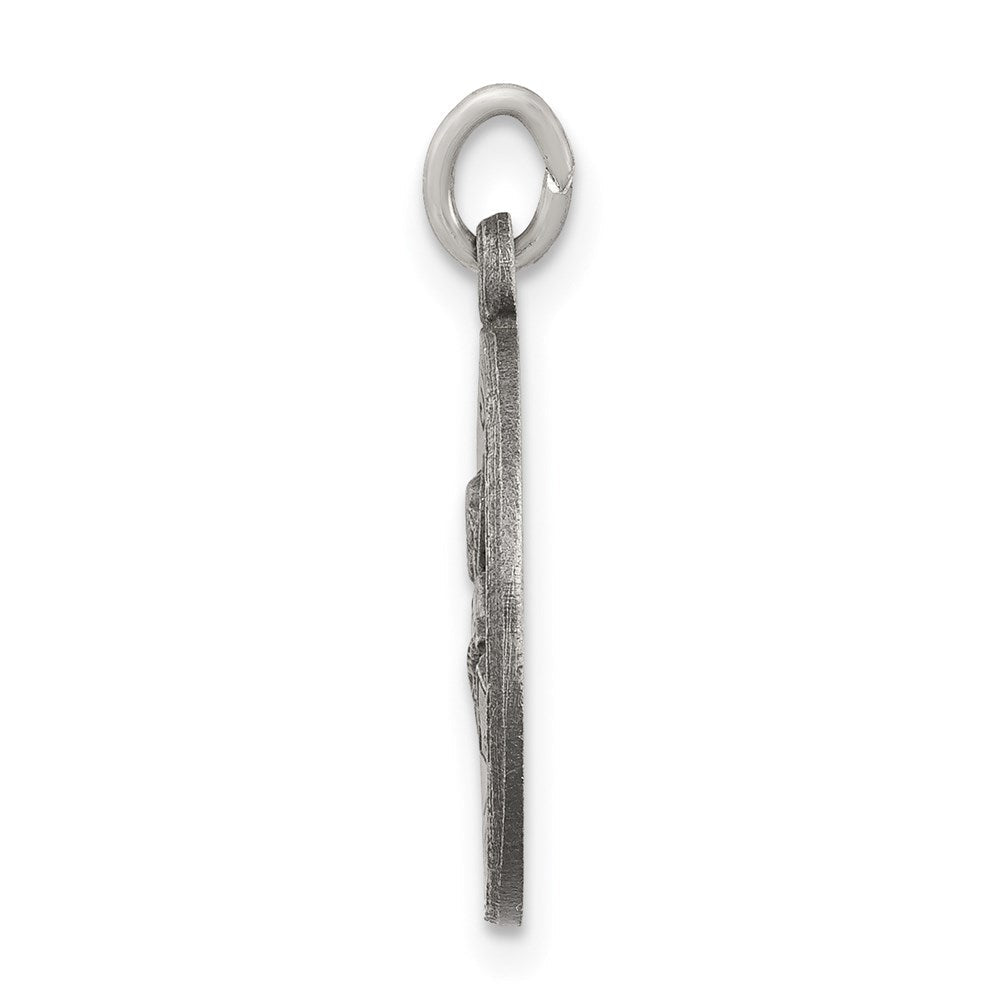 Sterlingsilber Antikisiert Saint Peter Medaille