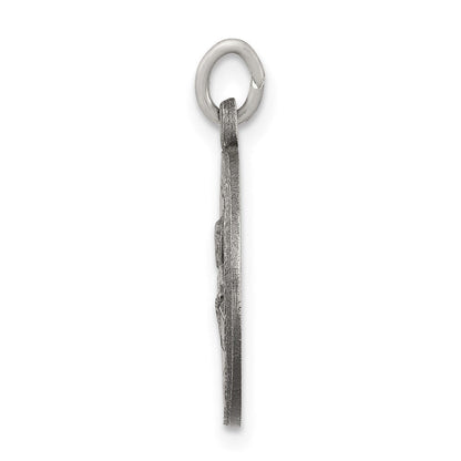 Sterlingsilber Antikisiert Saint Peter Medaille