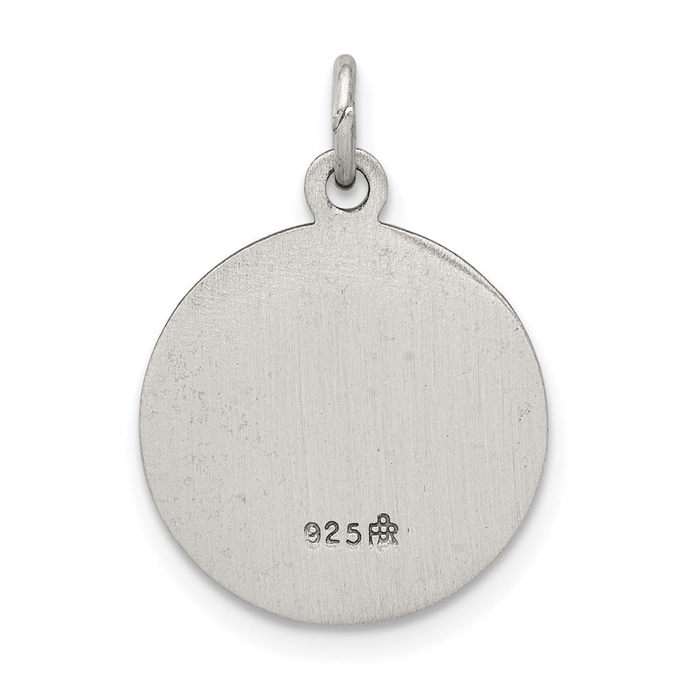 Sterlingsilber Antikisiert Saint Peter Medaille