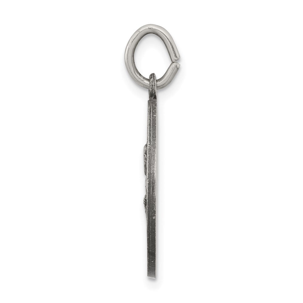 Sterlingsilber Antikisiert Saint Peter Medaille