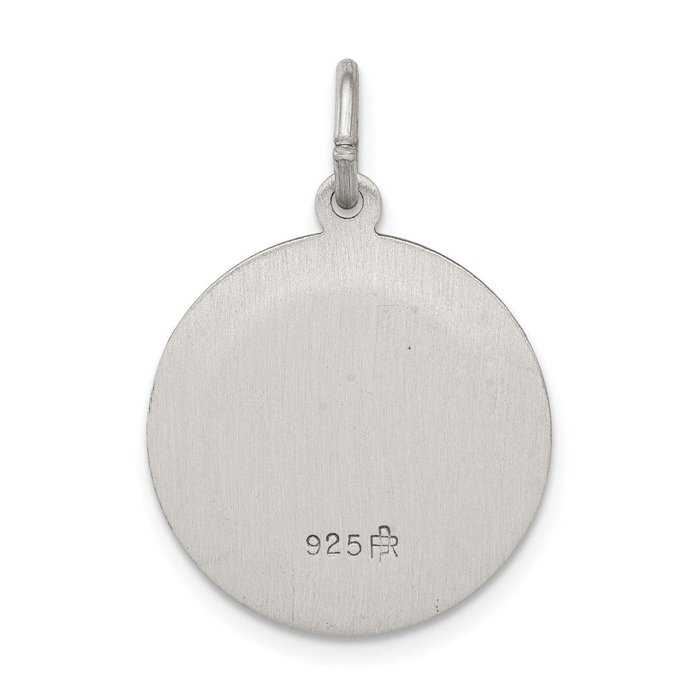 Sterlingsilber Antikisiert Saint Peter Medaille