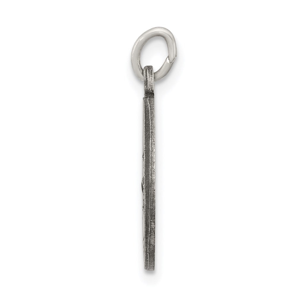 Sterlingsilber Antikisiert Saint Roch Medaille