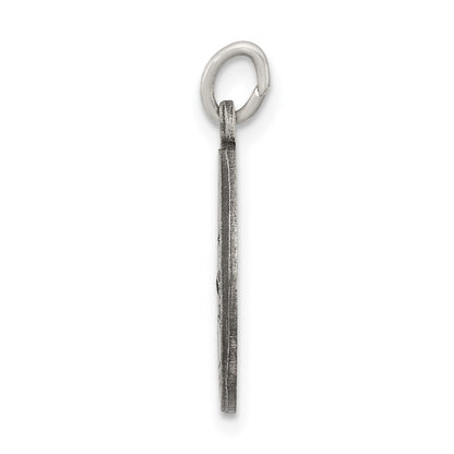 Sterlingsilber Antikisiert Saint Roch Medaille