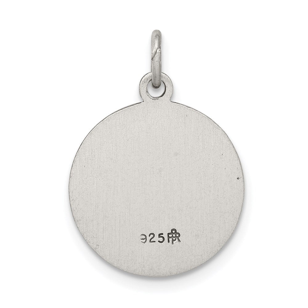 Sterlingsilber Antikisiert Saint Roch Medaille
