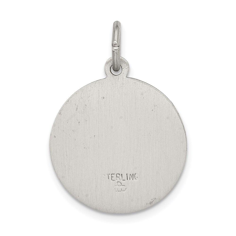 Sterlingsilber Antikisiert Saint Roch Medaille