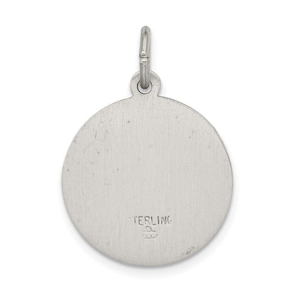 Sterlingsilber Antikisiert Saint Roch Medaille