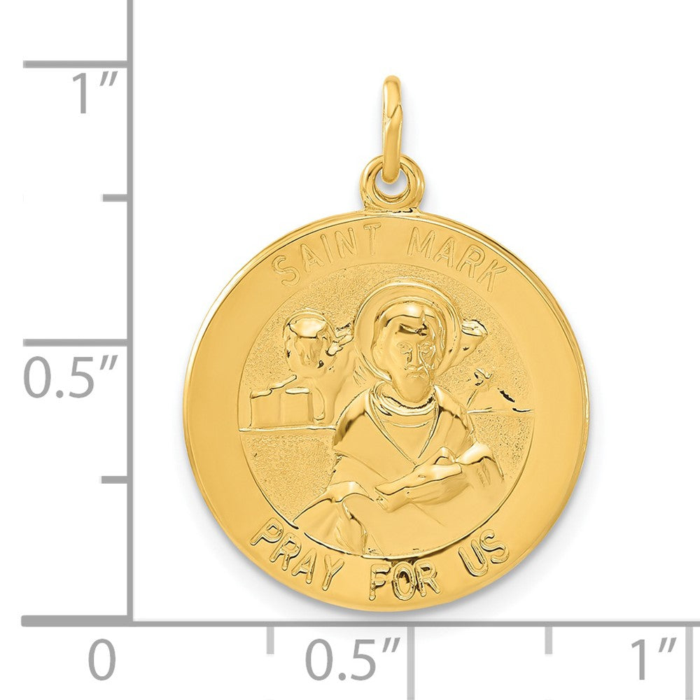 Sterlingsilber & 24K Vergoldet Saint Mark Medaille Charm