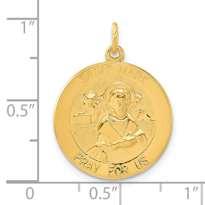 Sterlingsilber & 24K Vergoldet Saint Mark Medaille Charm