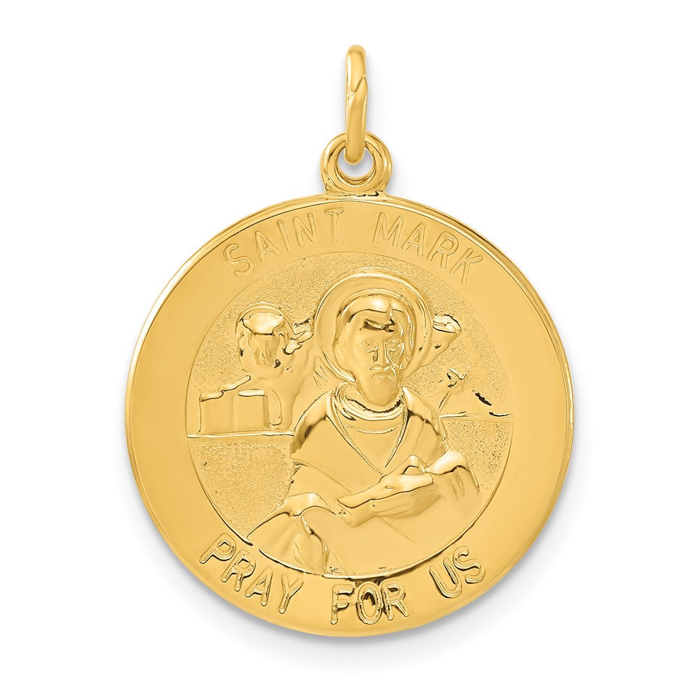 Sterlingsilber & 24K Vergoldet Saint Mark Medaille Charm