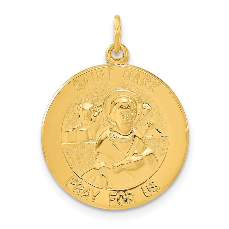 Sterlingsilber & 24K Vergoldet Saint Mark Medaille Charm