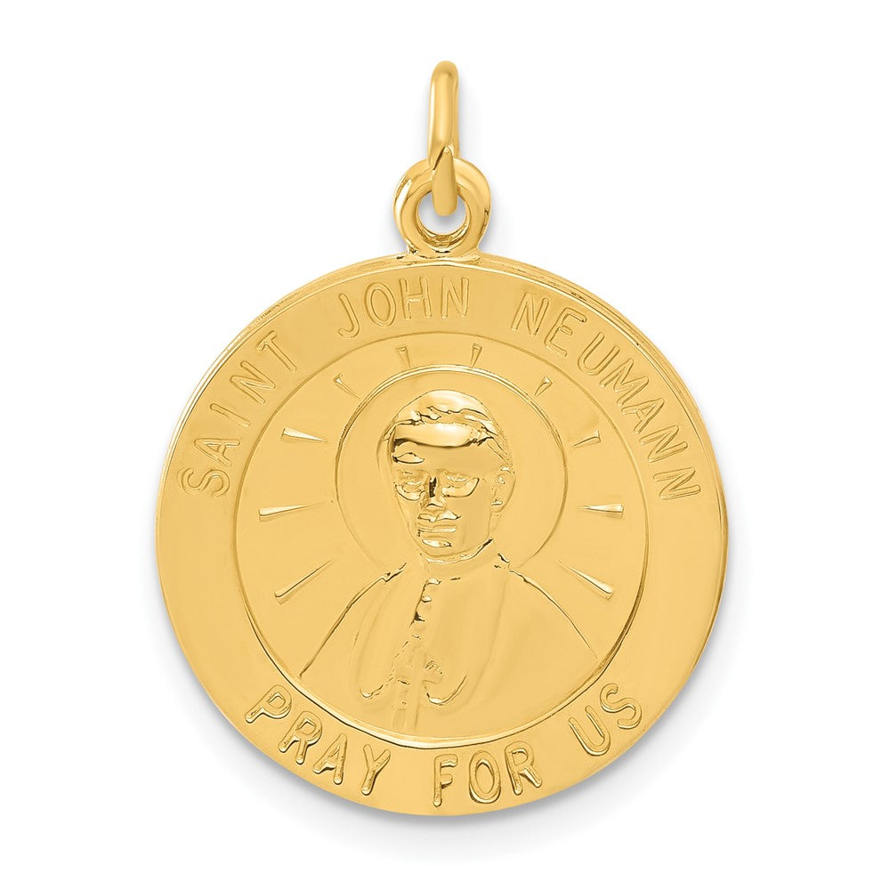 Sterlingsilber 24K Vergoldet St. John Neuman Medaille