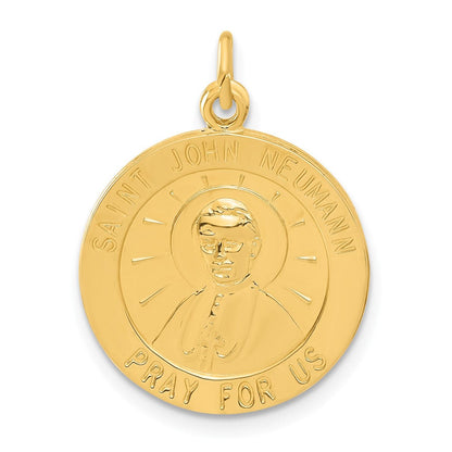Sterlingsilber 24K Vergoldet St. John Neuman Medaille